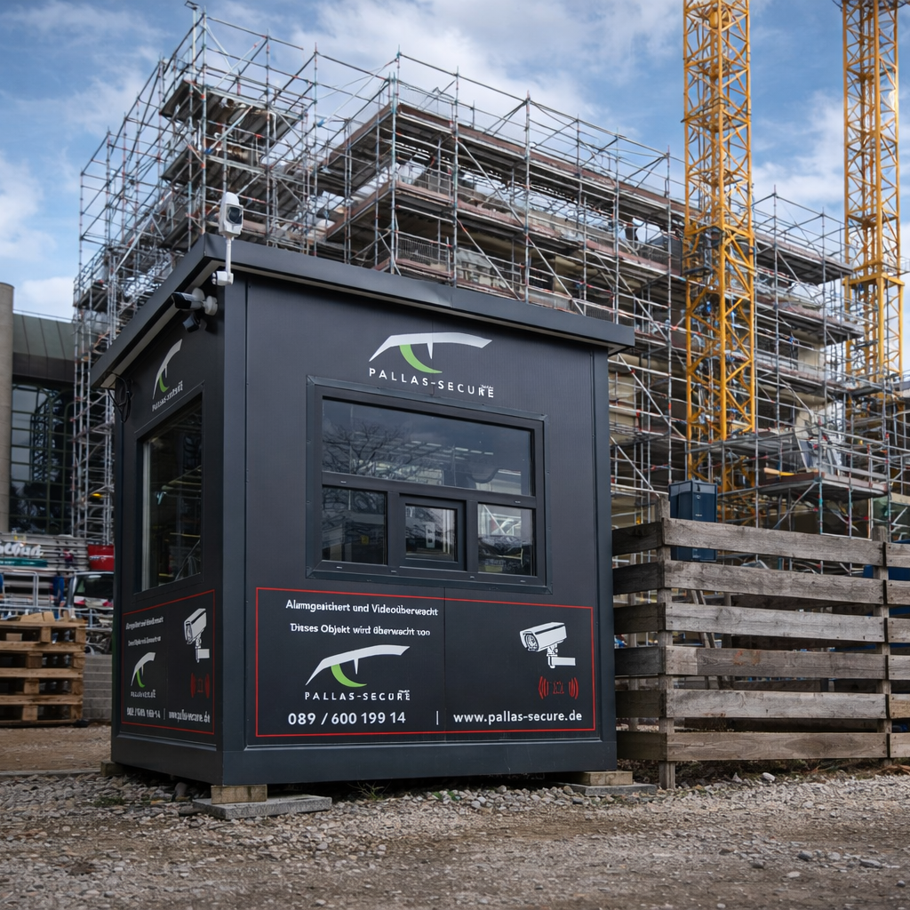 Bewachte Baustelle in München